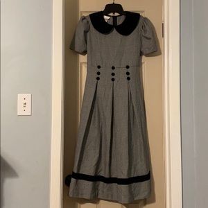 Size 16 girls dressy black/white checked dress